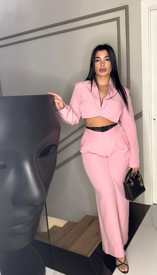 Tailleur candy pink