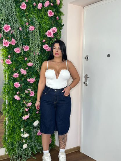 Bermuda jeans blue