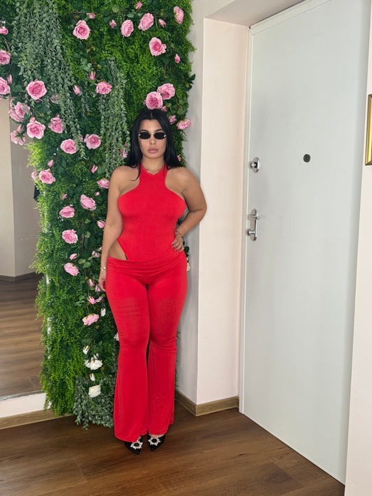 Jumpsuit maria red