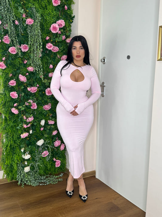 Long dress pink