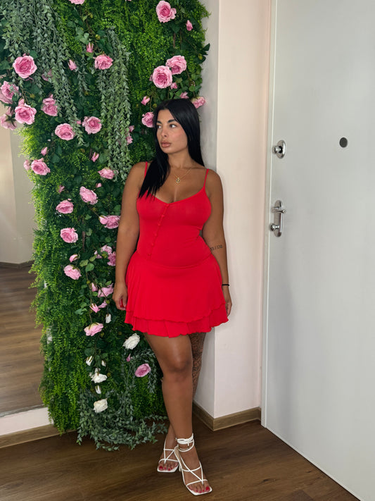 Dress night red