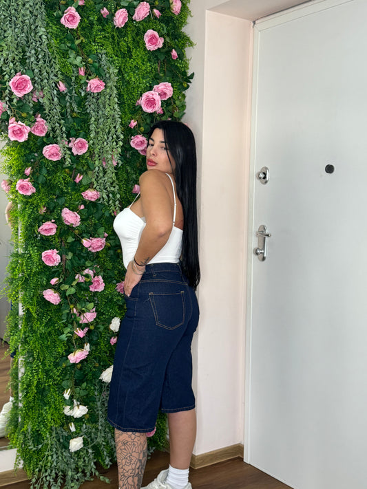 Bermuda jeans blue